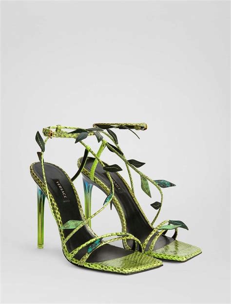 Versace Antheia Leaf In Green 